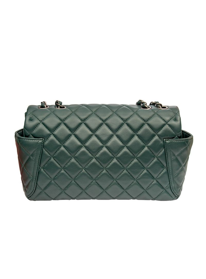 green chanel clutch bag