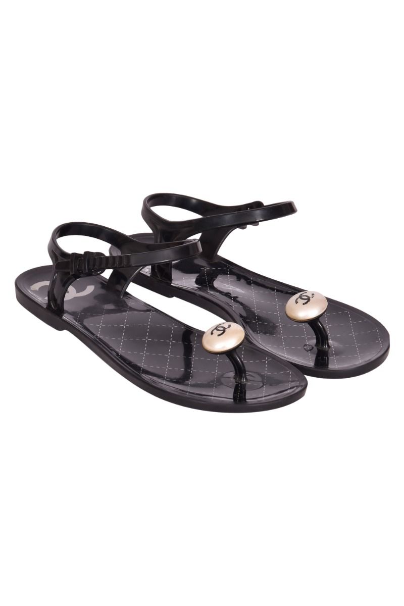 Chanel jelly flip flops online