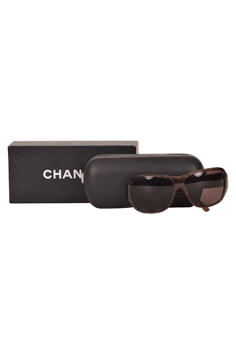 Black Round Channel Sunglasses, Size: Free