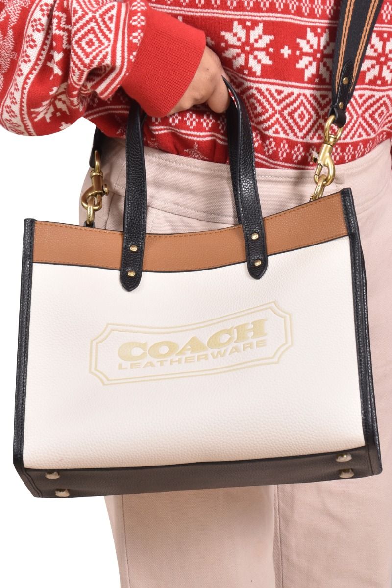 Buy Coach Willow Tote Bag 24 In Signature Canvas  B4Tan Rust Color Women   AJIO LUXE