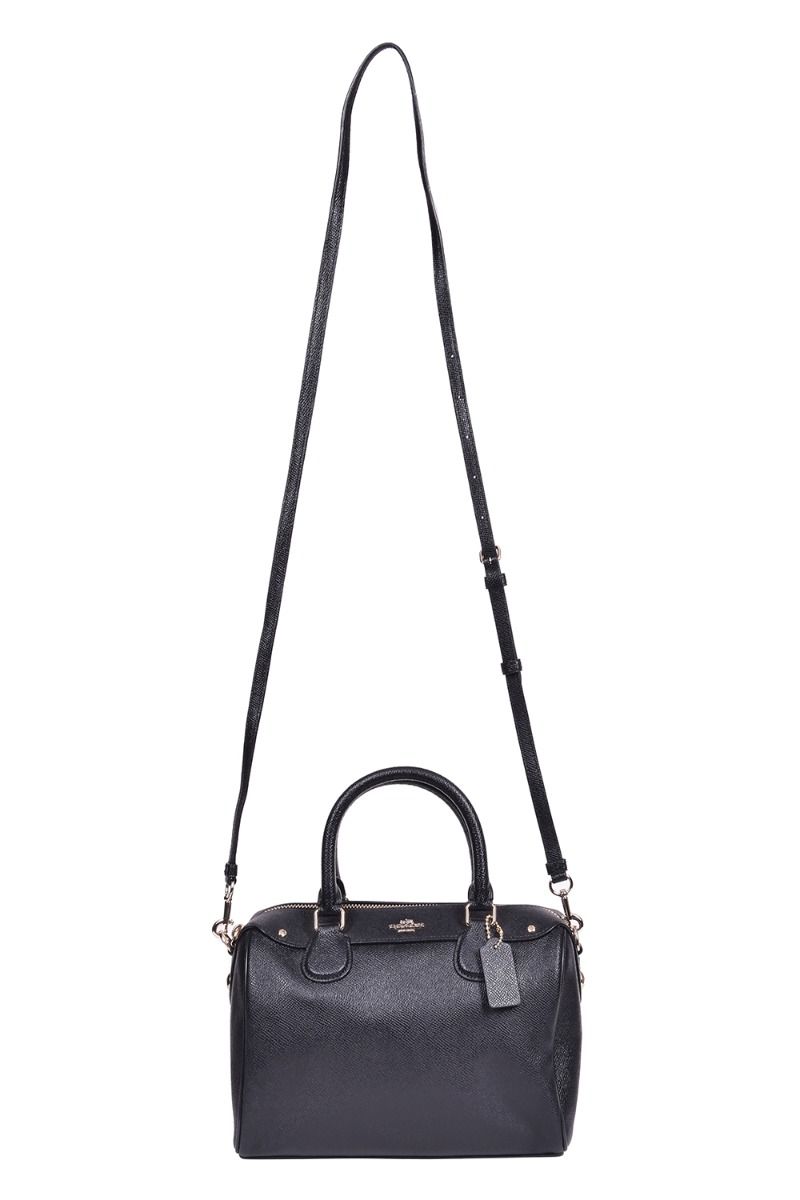 Coach Mini Bennett Satchel Handbag color black, Luxury, Bags