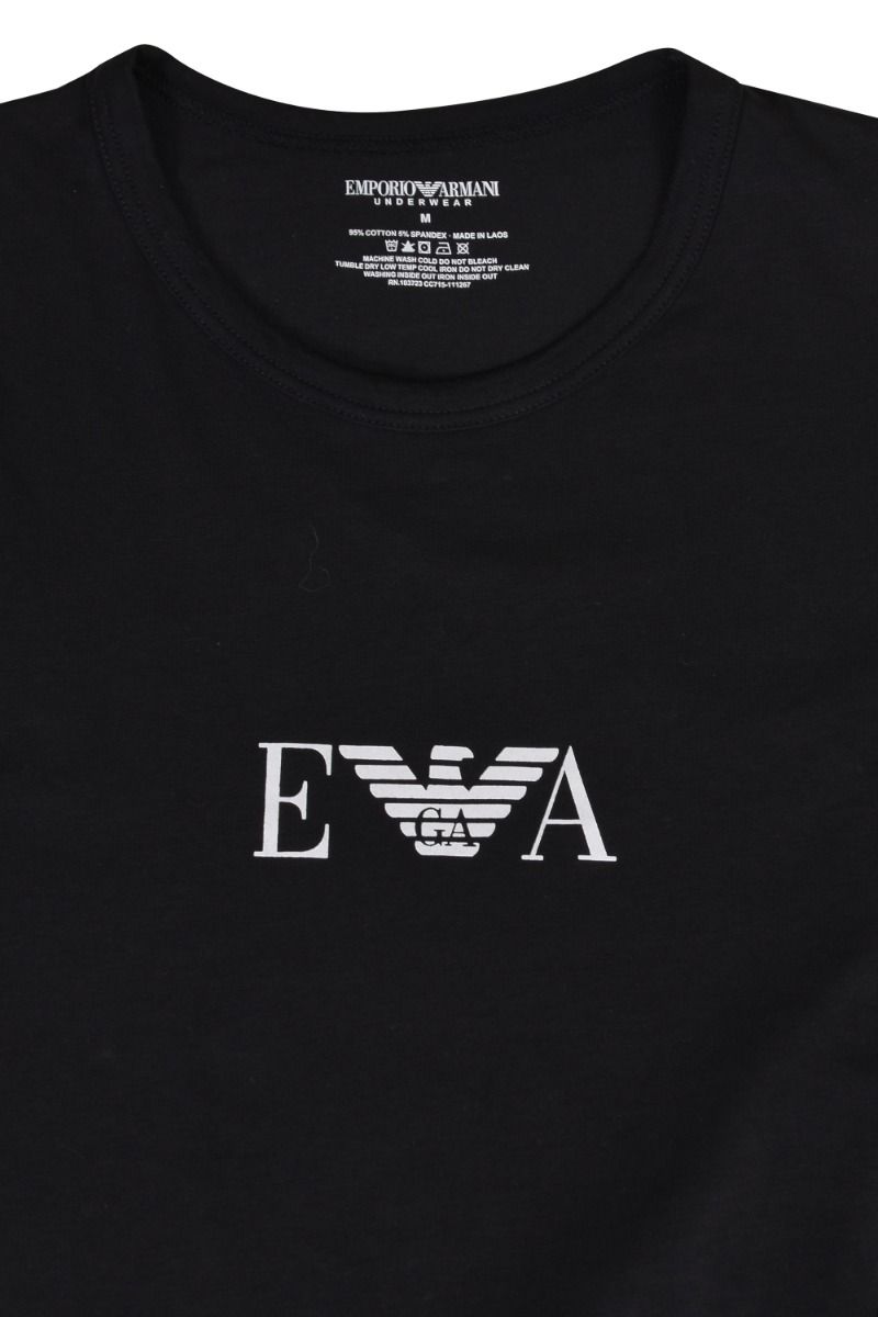 Emporio Armani Black Round T Shirt