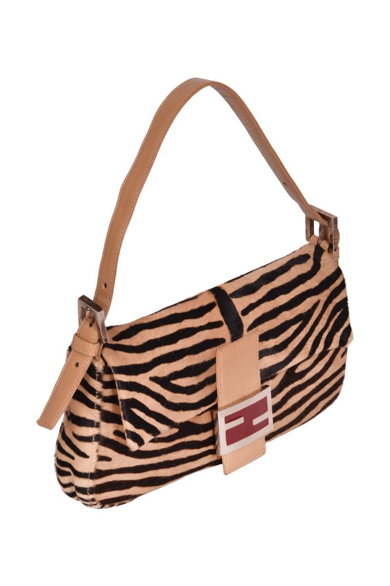 fendi zebra baguette