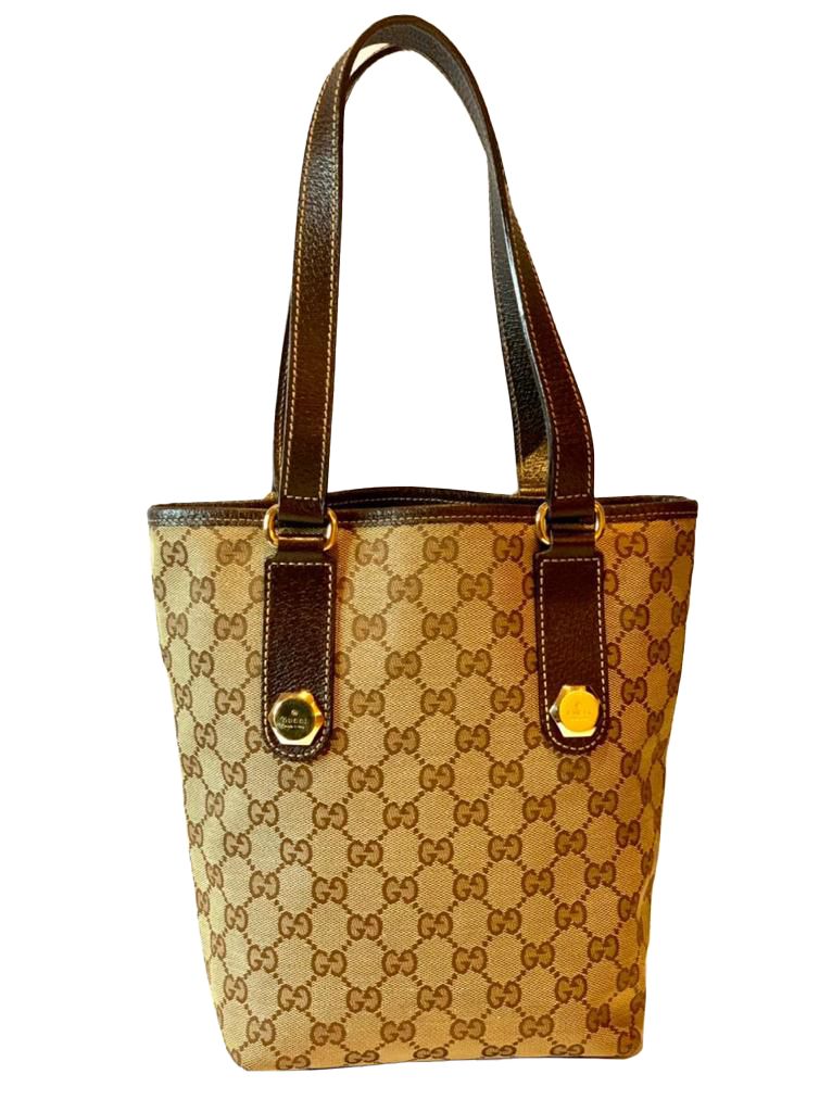 Gucci Gg Canvas Charmy Tote Bag