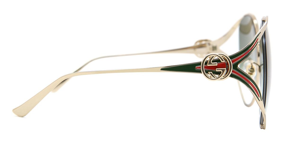 Gucci Gg Oval Web Sunglasses