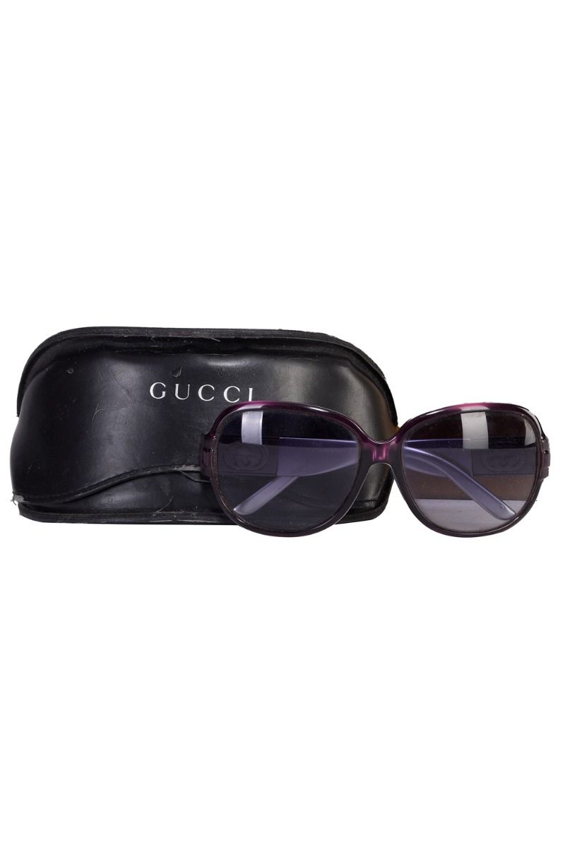 Square-frame sunglasses with GG lens in black and grey | GUCCI® US