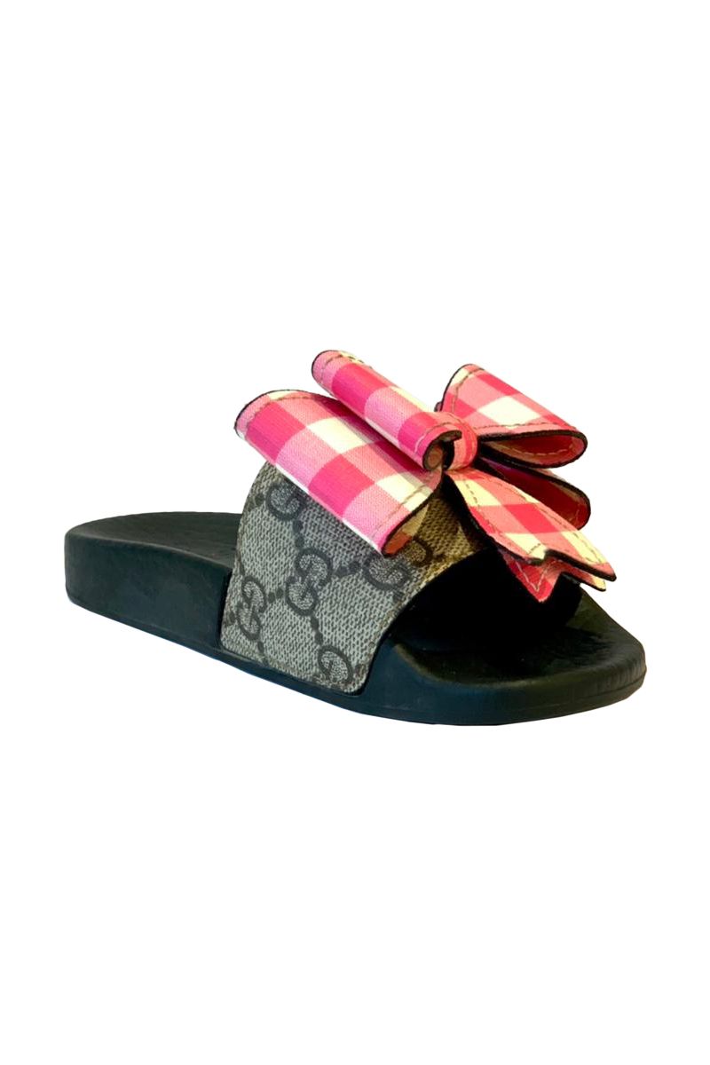 Gucci bow sliders clearance