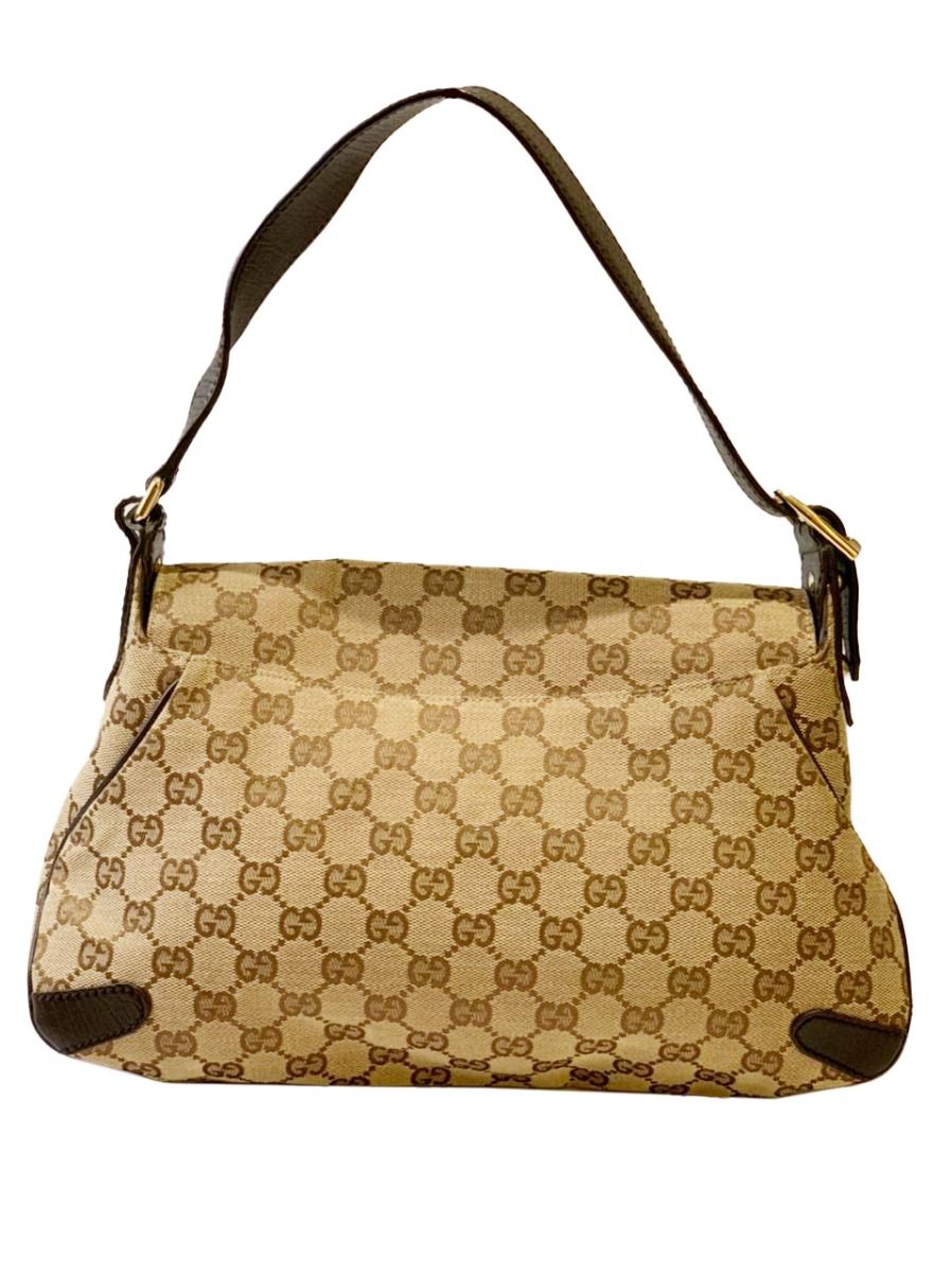 Gucci Monogram Horsebit Monogram Chain Flap Shoulder Bag