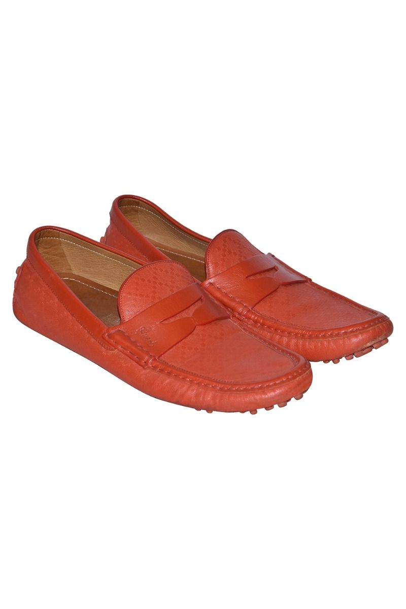 Orange gucci loafers store
