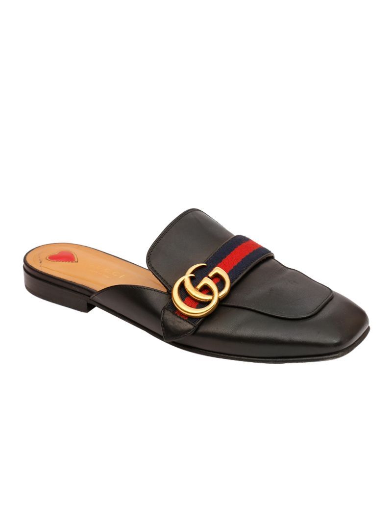 Gucci black peyton slippers store