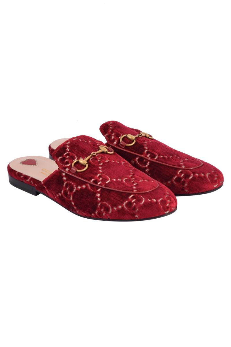 Gucci princetown velvet mules new arrivals