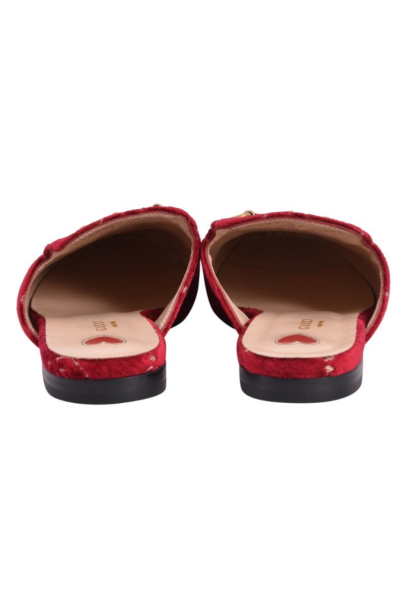 Gucci red sales princetown mules