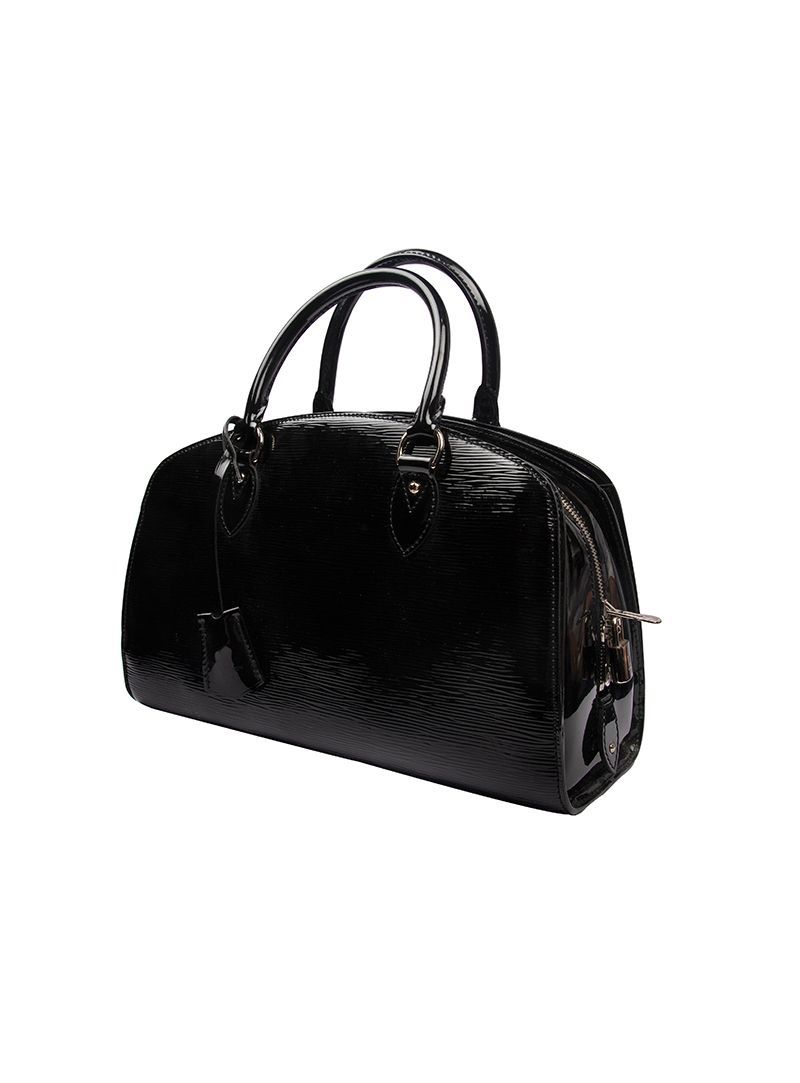 LOUIS VUITTON Black Epi Leather Pont-Neuf PM Satchel Bag - Sale
