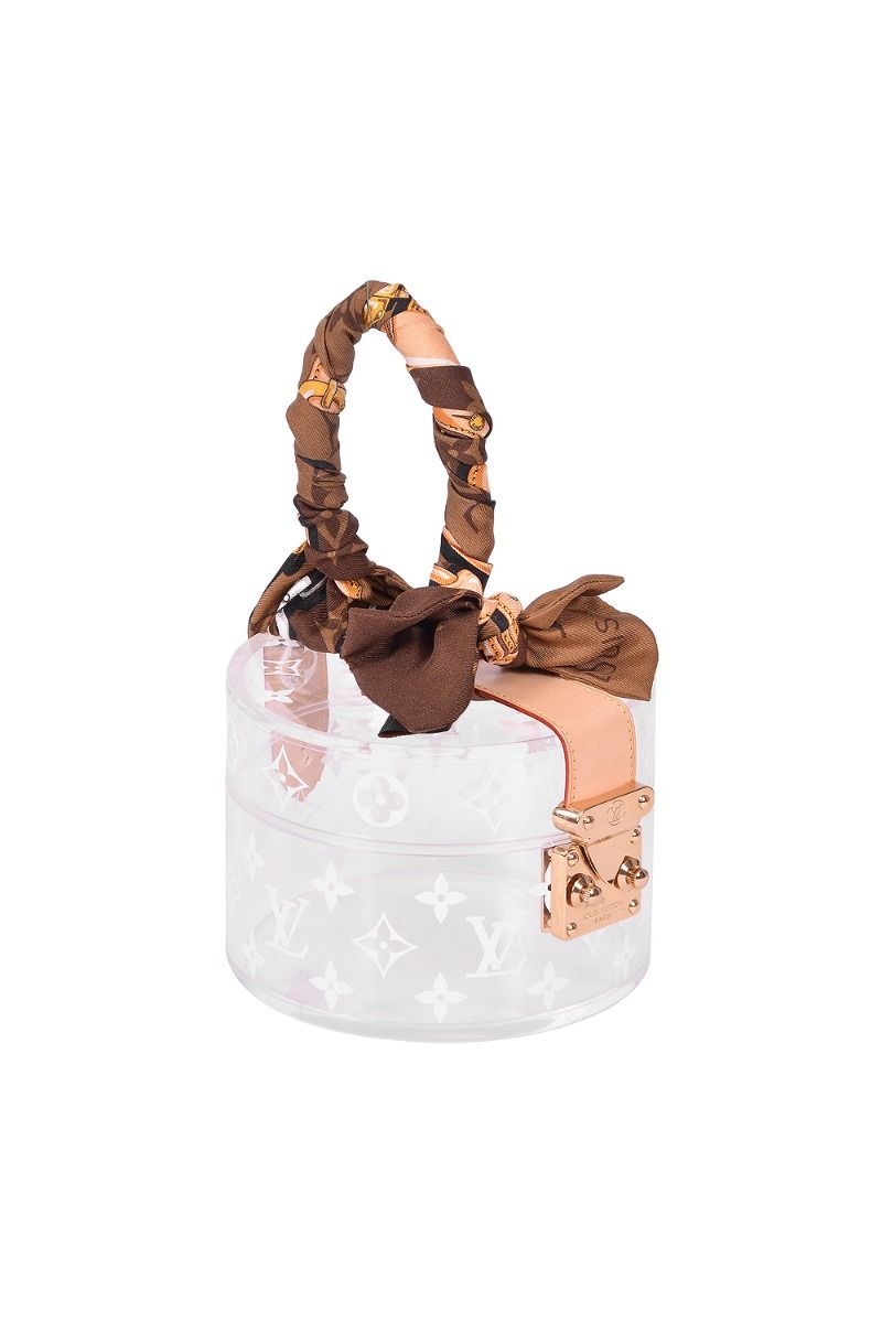 Lv hot sale glass bag