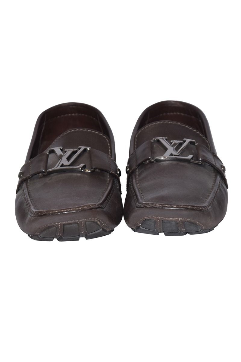 lv loafers brown