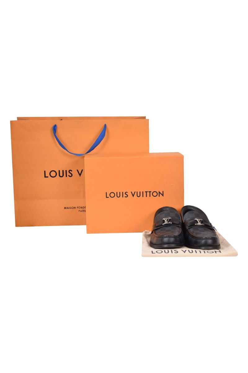 Louis Vuitton Major Loafer Graphite. Size 07.0