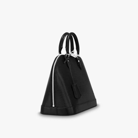 Alma PM Top handle bag in Epi leather, Silver Hardware
