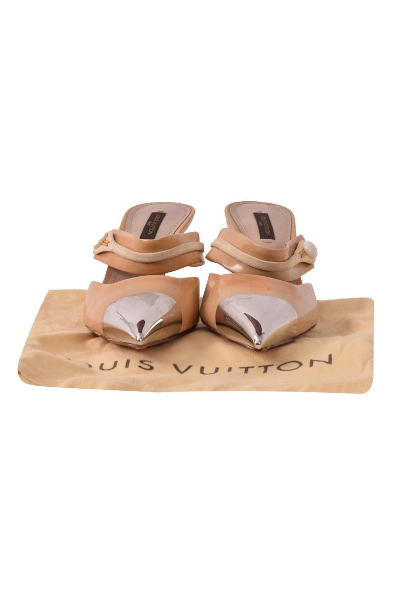 Louis vuitton beige heels new arrivals