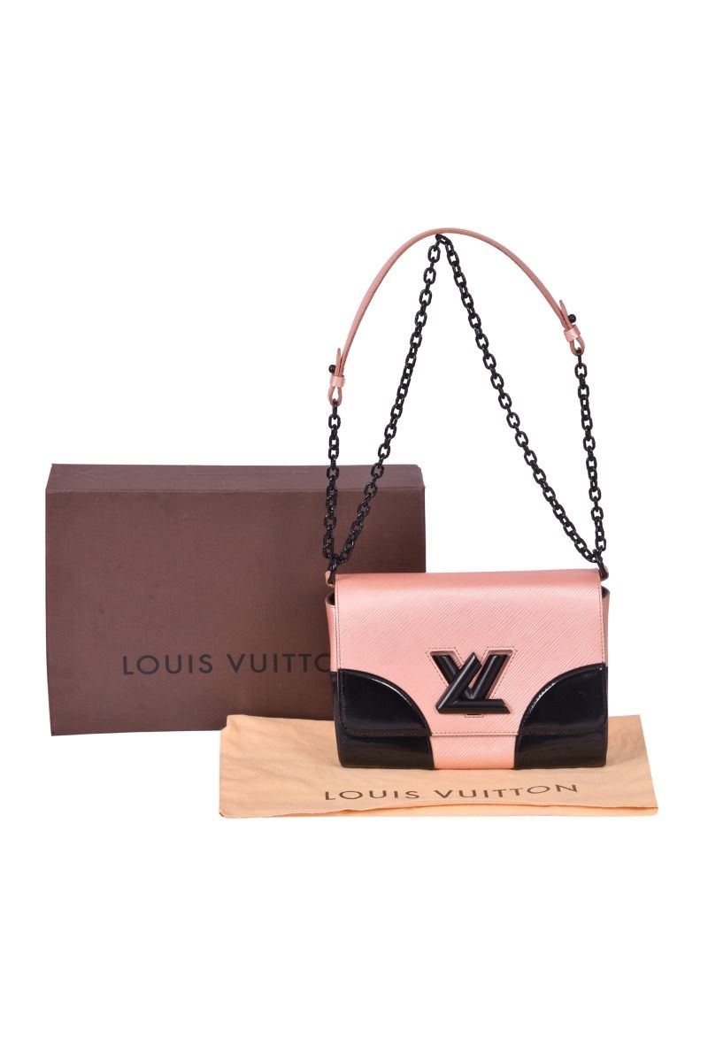RETAG Louis Vuitton Rose Nacre Epi Leather Twist Lock Bag