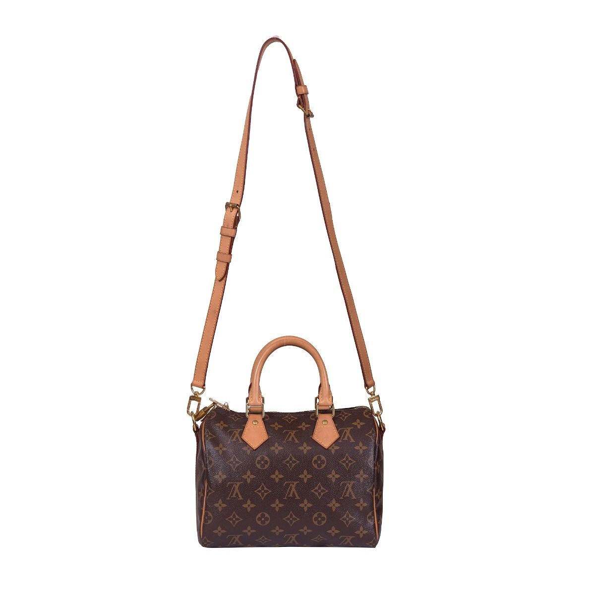 Louis Vuitton Speedy Bandouliere 20 Monogram Brown/Black in Coated Canvas  with Gold-tone - US