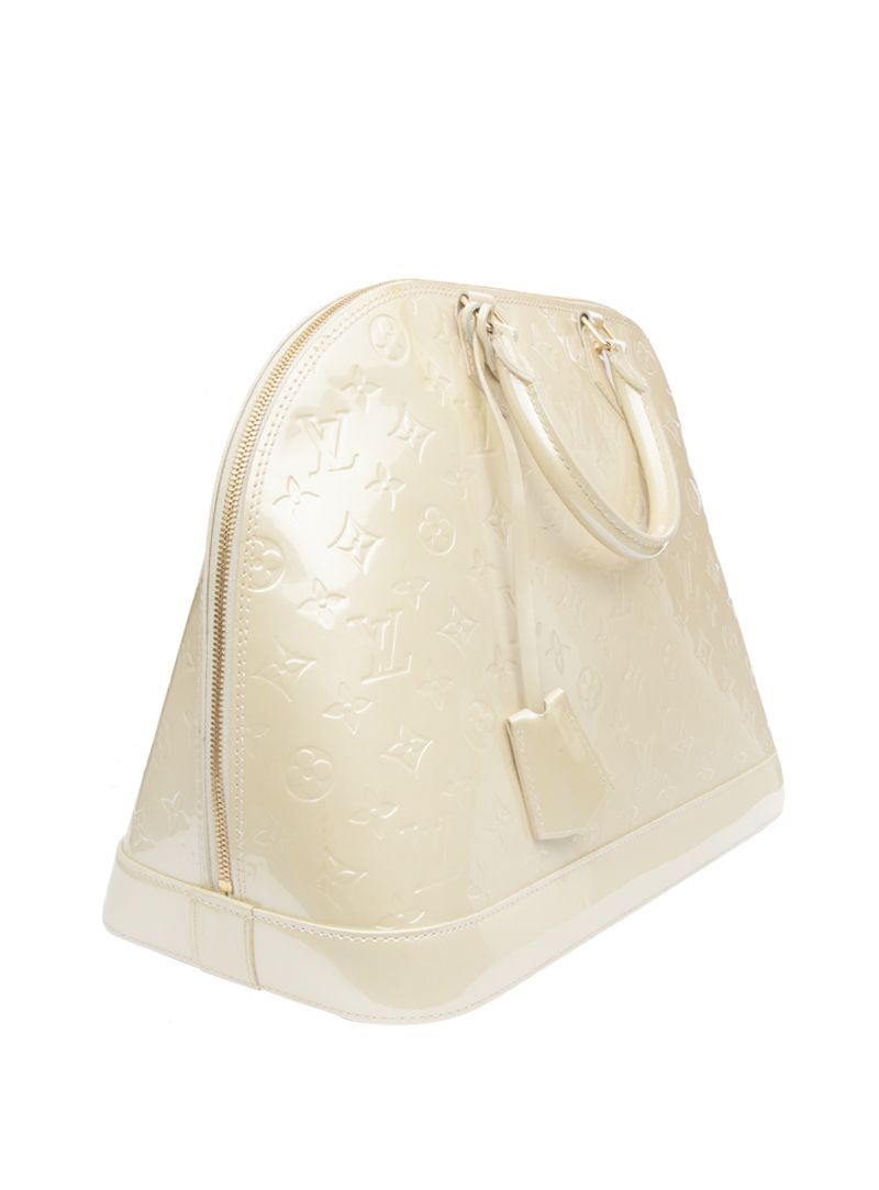 Silver Vernis Monogram Miroir Alma GM by Louis Vuitton - Handbags & Purses  - Costume & Dressing Accessories