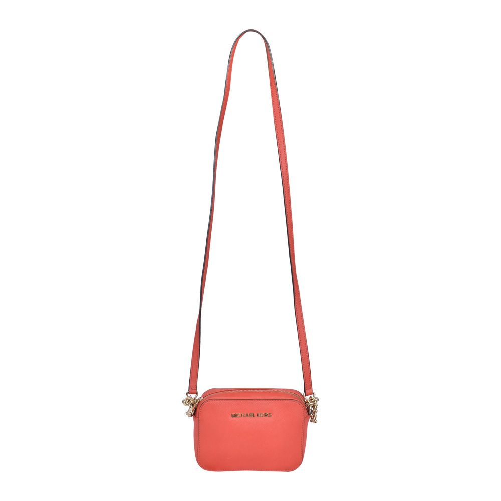 michael kors red sling bag