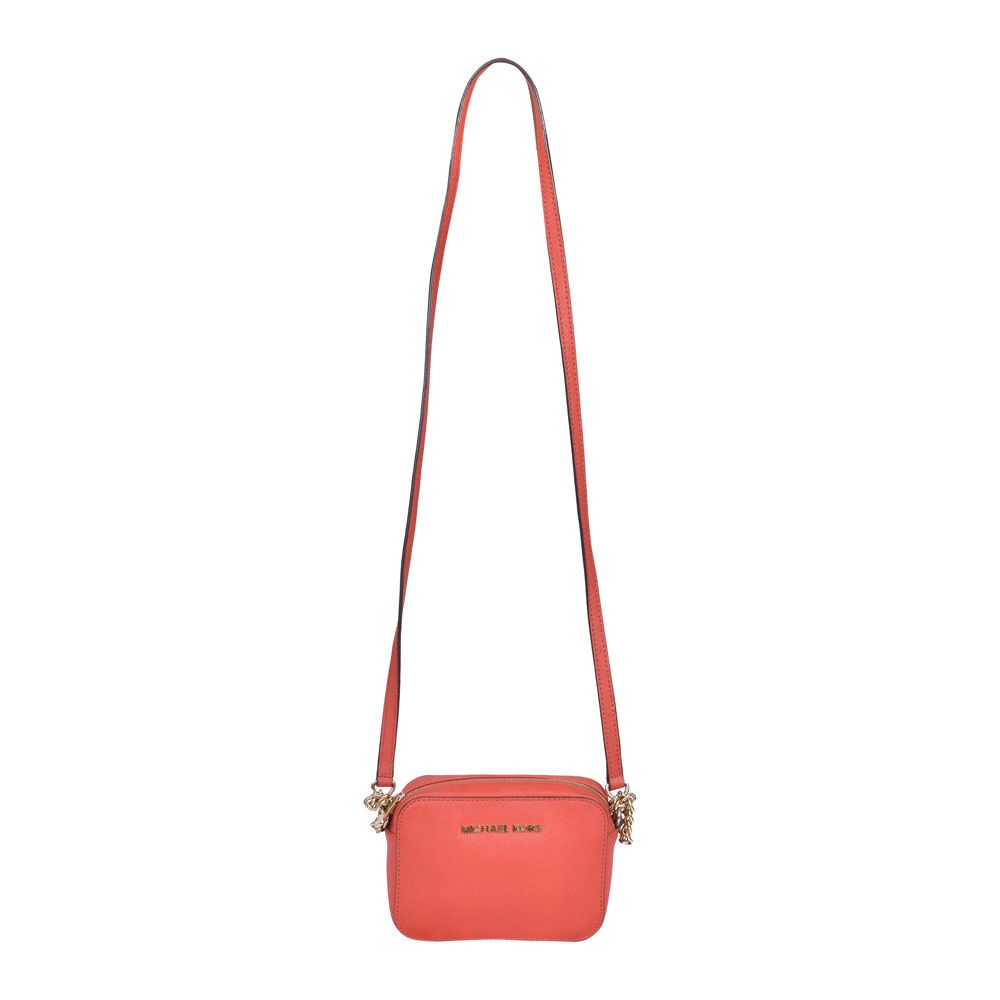 MICHAEL Michael Kors Jet Set Travel Mini Cross-Body Bag in Red