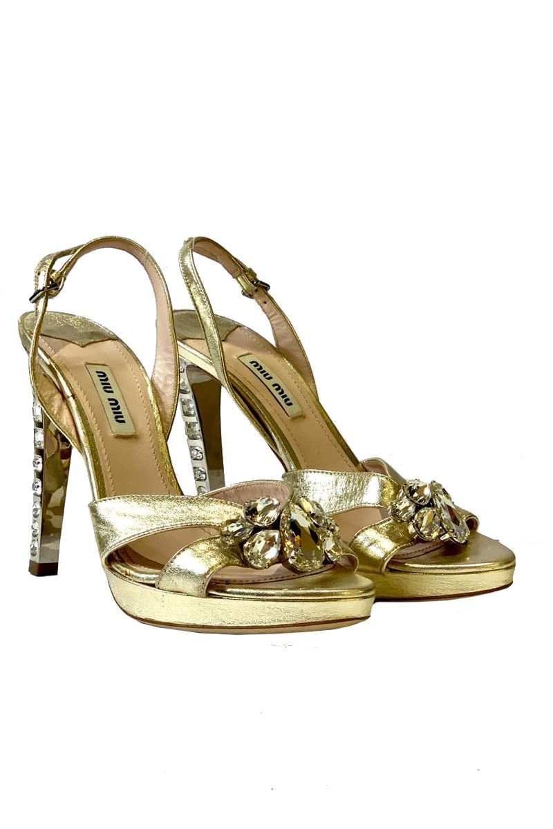 Miu miu jeweled sandals store