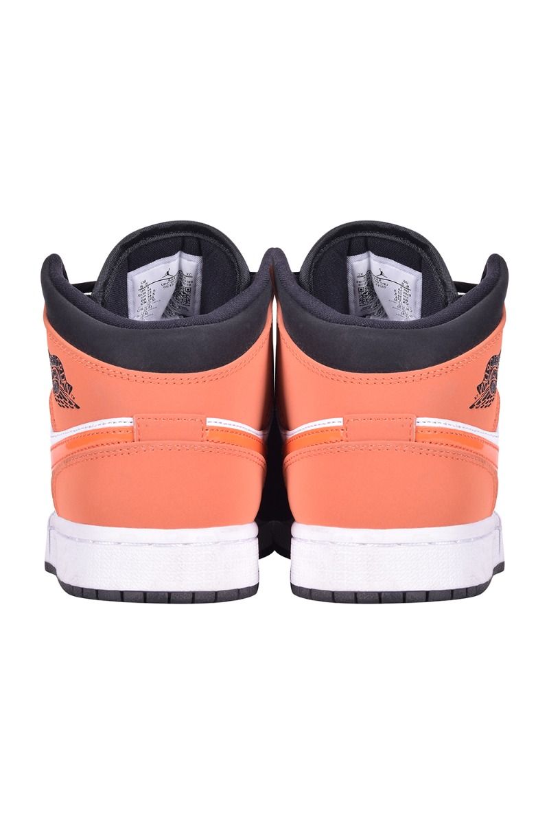 Orange nike air jordan 1 top