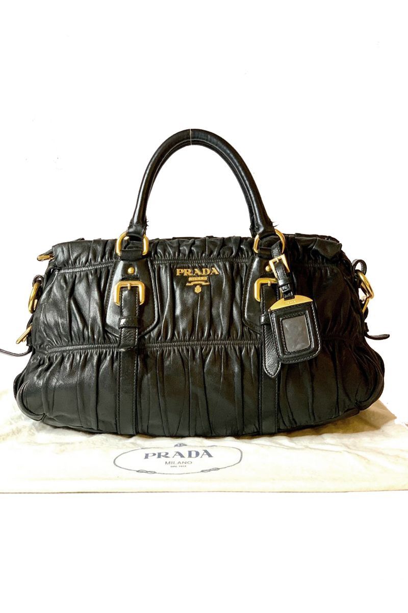Prada Vitello Daino Satchel Bag in Brown Leather – Luxe Marché India