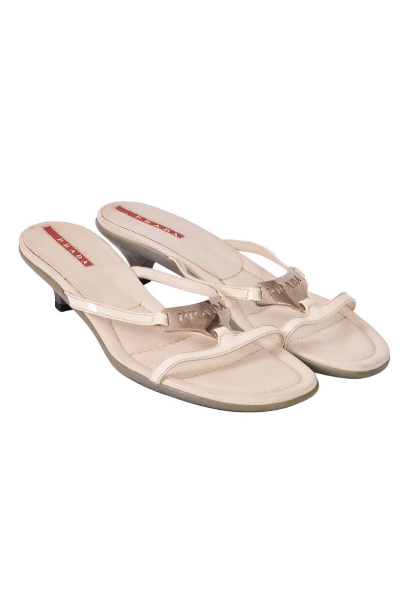 Prada Kitten Heel Sandals