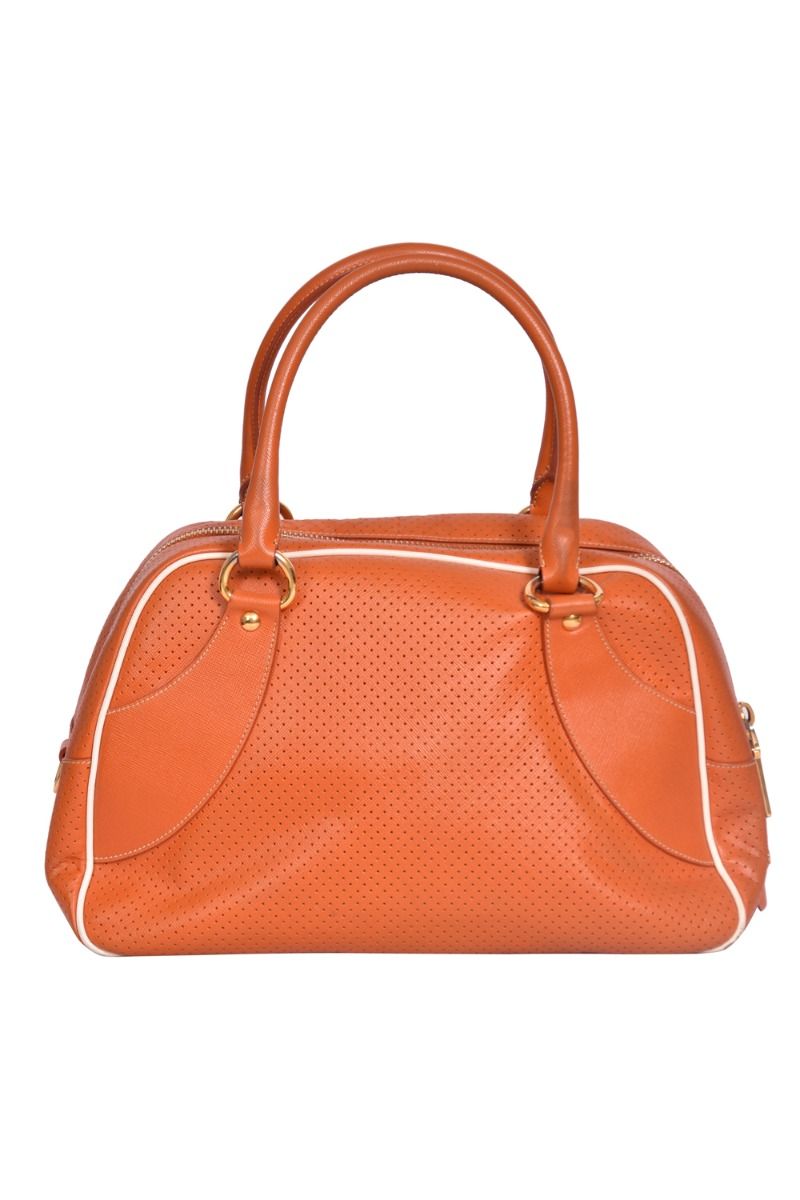 Sac longchamp online orange cuir