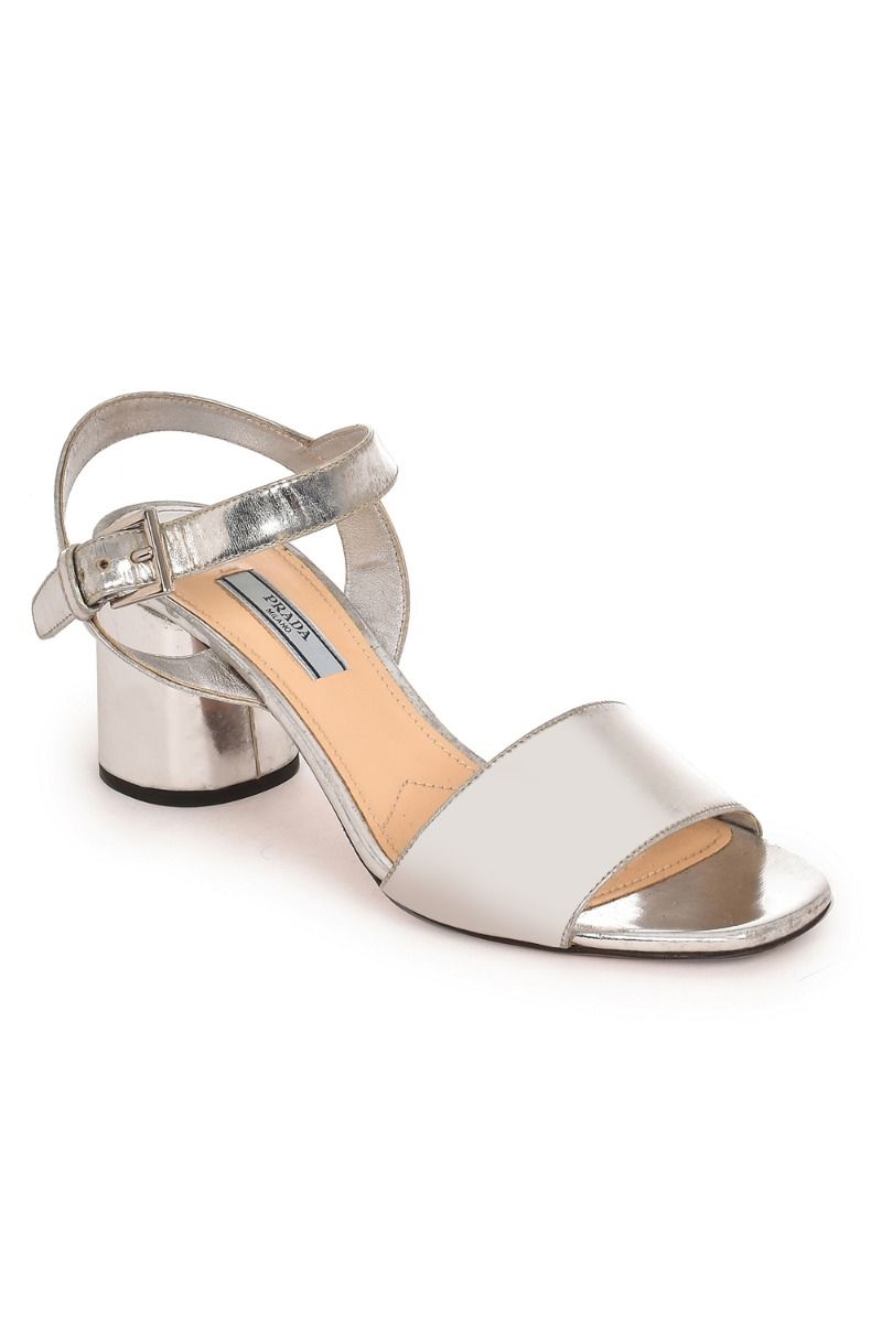Prada ankle shop strap sandal