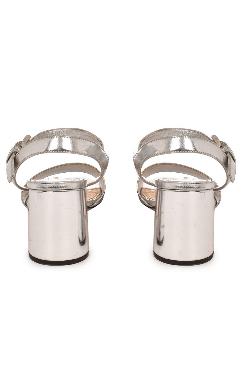 Prada silver store sandals