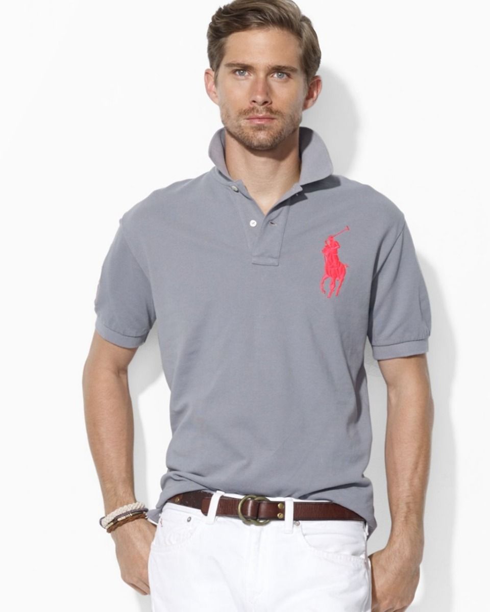 Ralph lauren grey polo 2025