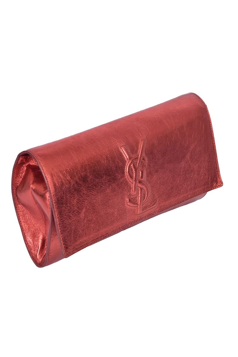 Saint Laurent YSL Belle De Jour Metallic Clutch