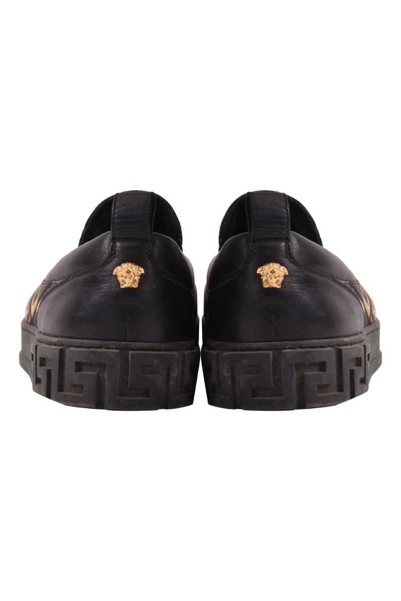 Versace Black Gold Loafers